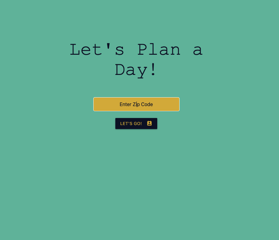 Lets Plan a Day App